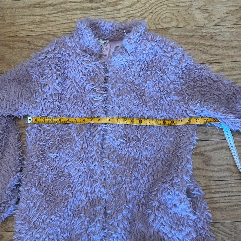 Laura Ashley Pink Fuzzy Coat - Picture 6 of 8